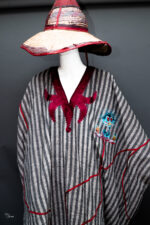 Luxury brown linen kaftan