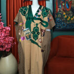 Z kaftan (Brown stripe+Check)