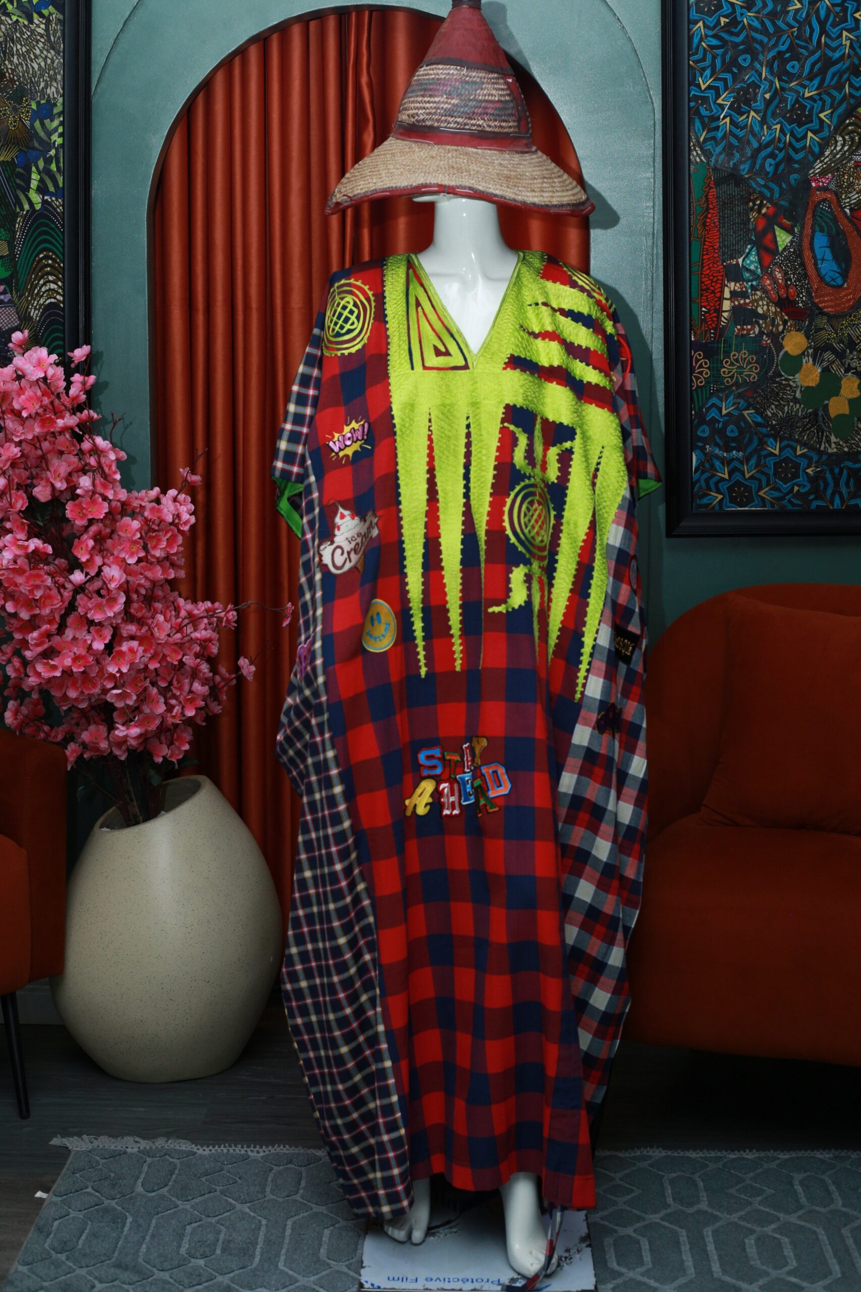 IMG_6163 Z Kaftan (Check Series) - Image 1