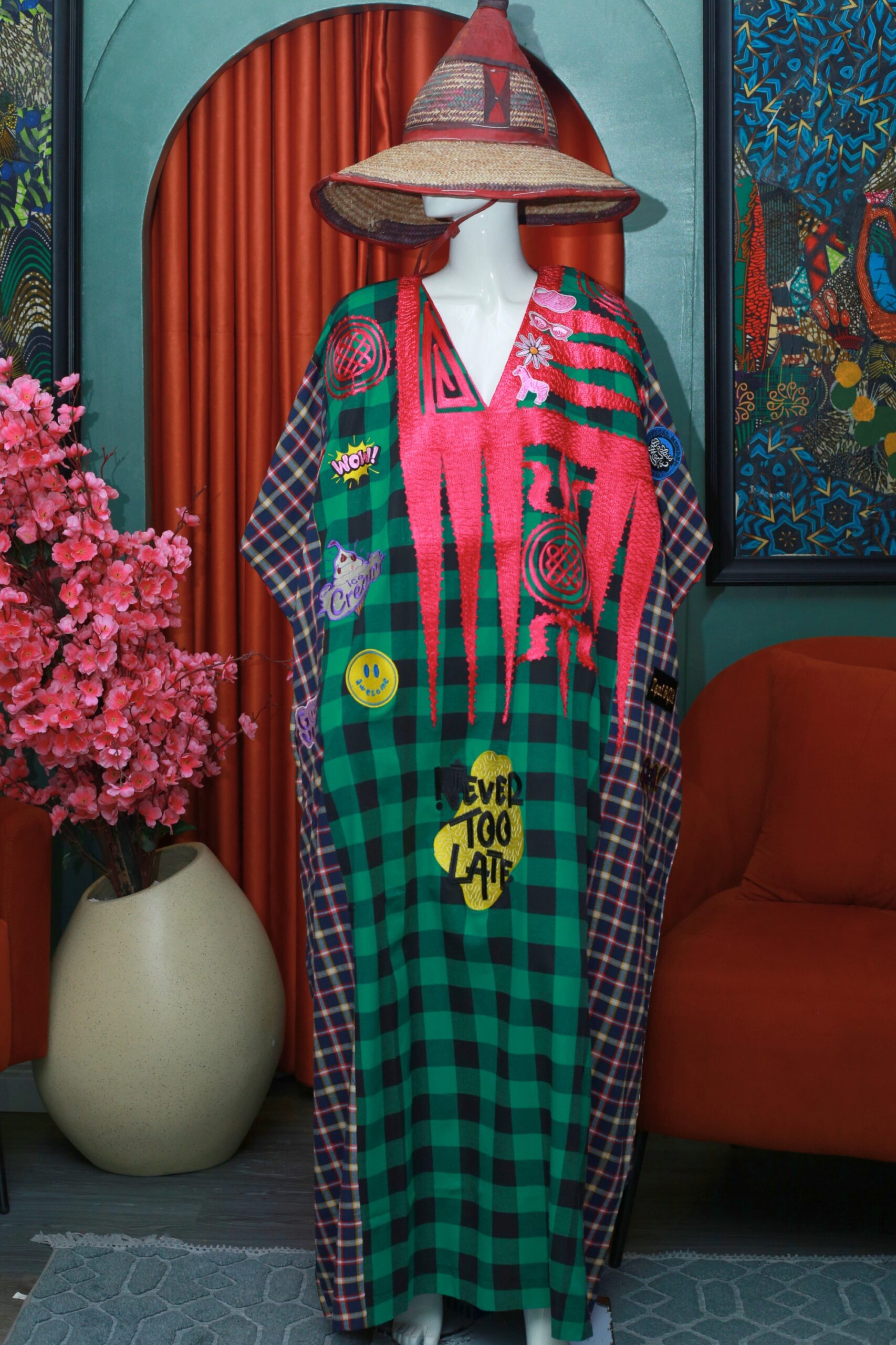 img_6169-2 Z kaftan (Check series) - Image 1