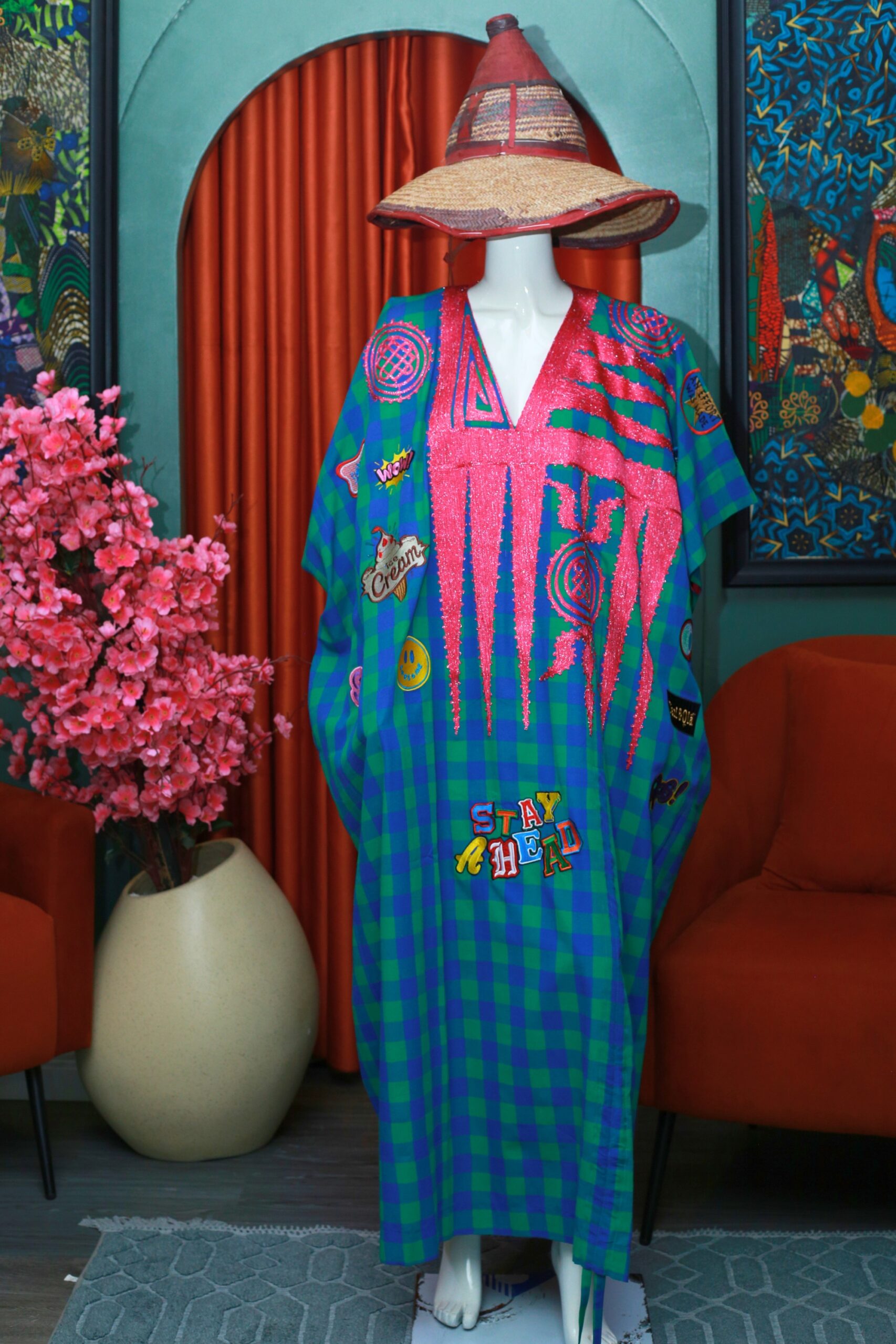 img_6187 Z kaftan (Check series) - Image 1